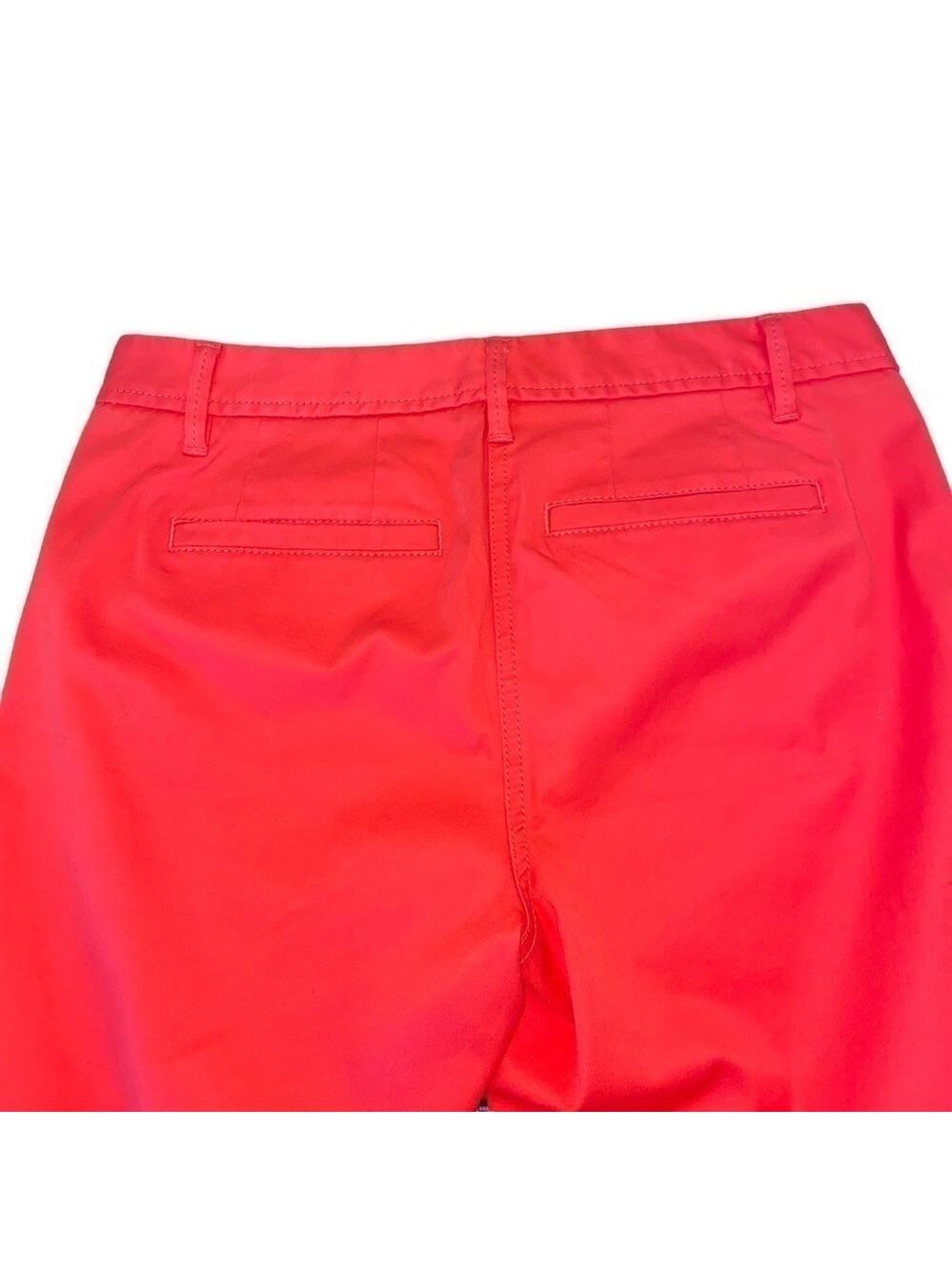 Talbots Girlfriend Chino Cuffed Capri Pants Red Size 0 Petite - Picture 8 of 10